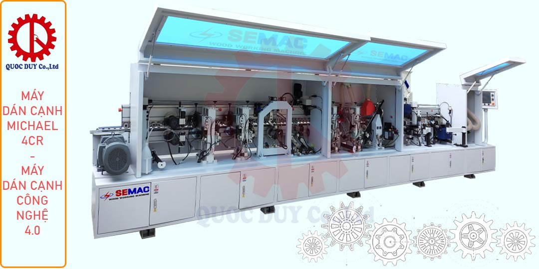 Máy dán cạnh gỗ công nghiệp Michael 4CR
