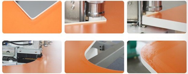 Chi tiết cách máy dán cạnh cong keo Pur/Eva 2 bàn làm việc vận hành