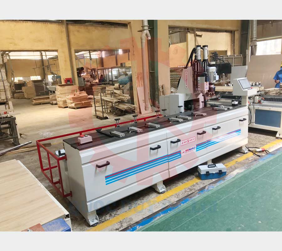 MÁY KHOAN 2 PHƯƠNG CÓ CỤM PHAY - SM 2400 D2R2 Giao máy phay khoan 2 phương tại Đồng Nai