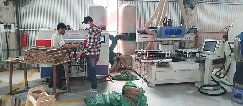 Bàn giao máy chế biến gỗ tại Hà Nội | Quốc Duy