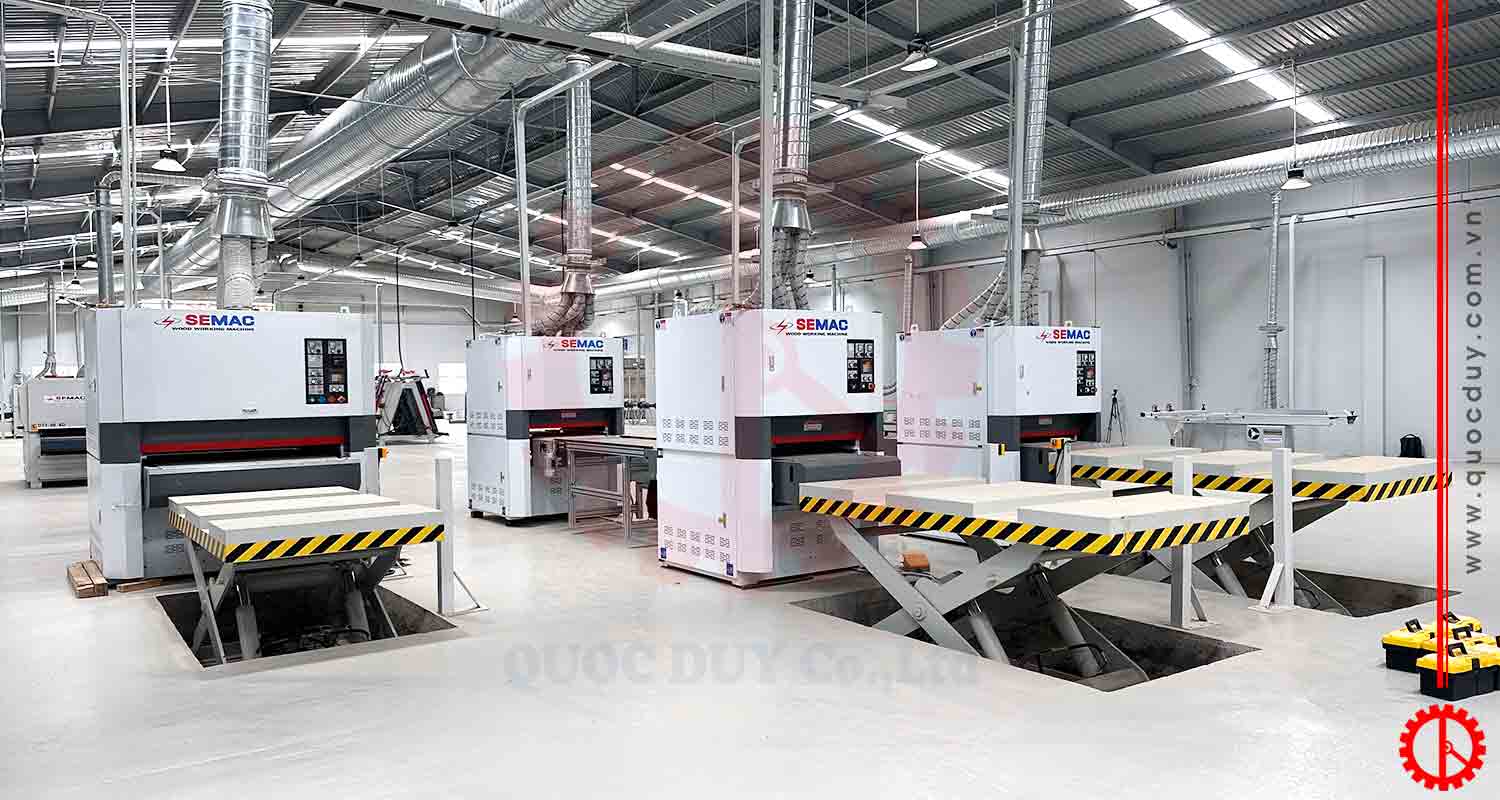 Bàn nâng hạ cho máy chà nhám