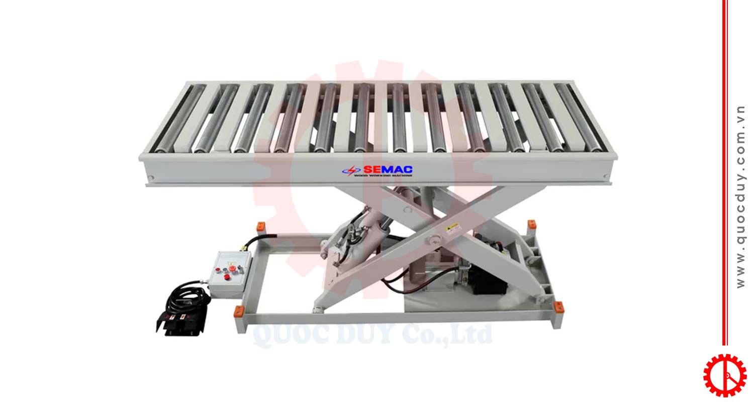 Bàn Nâng Hạ Con Lăn Thủy Lực 1T | Quốc Duy