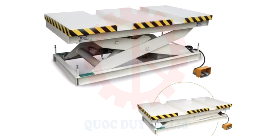 Bàn nâng hạ phôi thủy lực máy cnc 1325 thay dao tự động | Quốc Duy