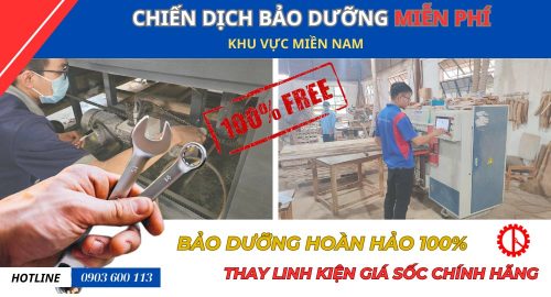 Dịch vụ bảo dưỡng máy chế biến gỗ miễn phí miền Nam | Quốc Duy