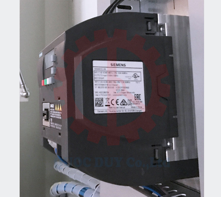 Biến tần máy trà nhám thùng 2 trục | Quốc Duy