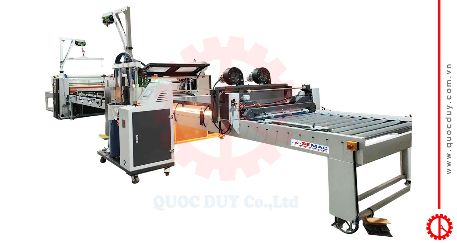 Chuyền phủ laminate dán giấy PVC keo PUR