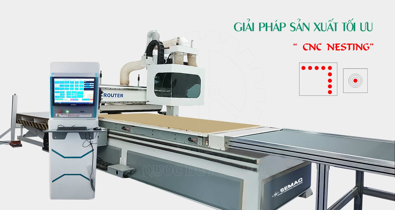 công dụng máy cnc cắt gỗ công nghiệp | Quốc Duy