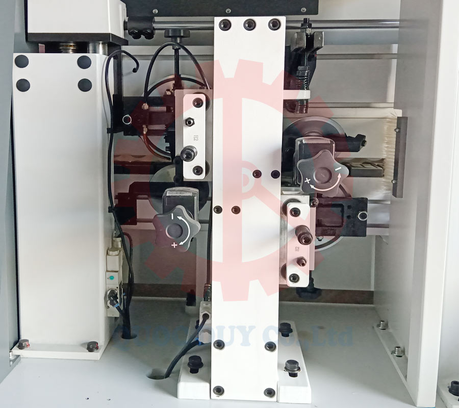 Cụm cạo keo máy dán cạnh thẳng tự động bo góc | Quốc Duy