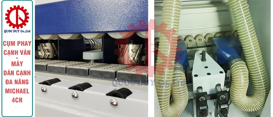 Cụm phay cạnh ván - máy dán cạnh gỗ công nghiệp Michael 4CR