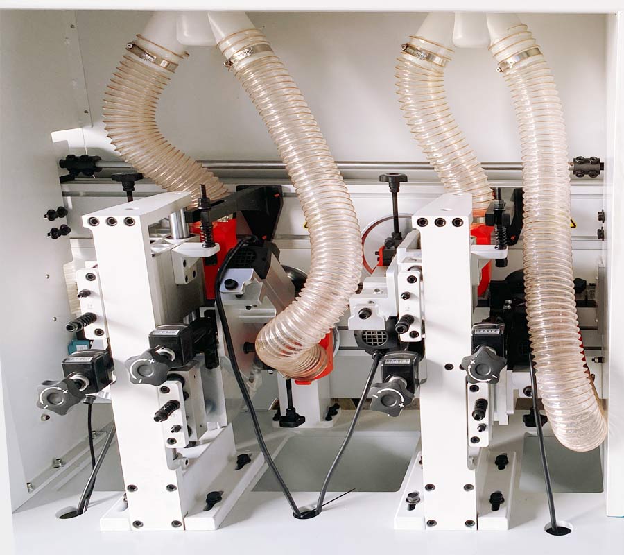 Cụm phay xén cạnh trên dưới máy dán cạnh thẳng tự động | Quốc Duy