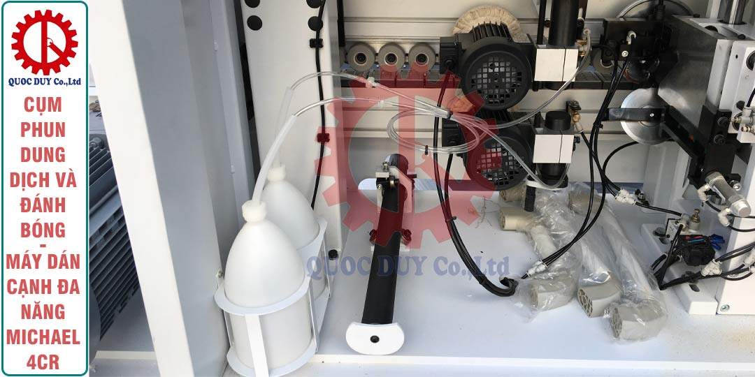Cụm phub dung dịch và đánh bóng máy dán cạnh gỗ công nghiệp Michael 4CR