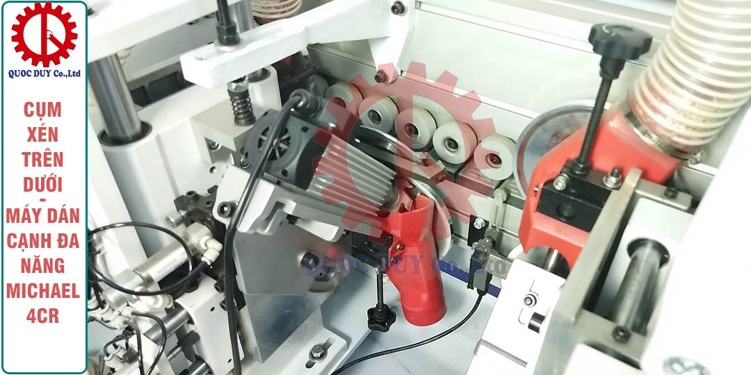 Cụm xén trên dưới máy dán cạnh gỗ công nghiệp Michael 4CR
