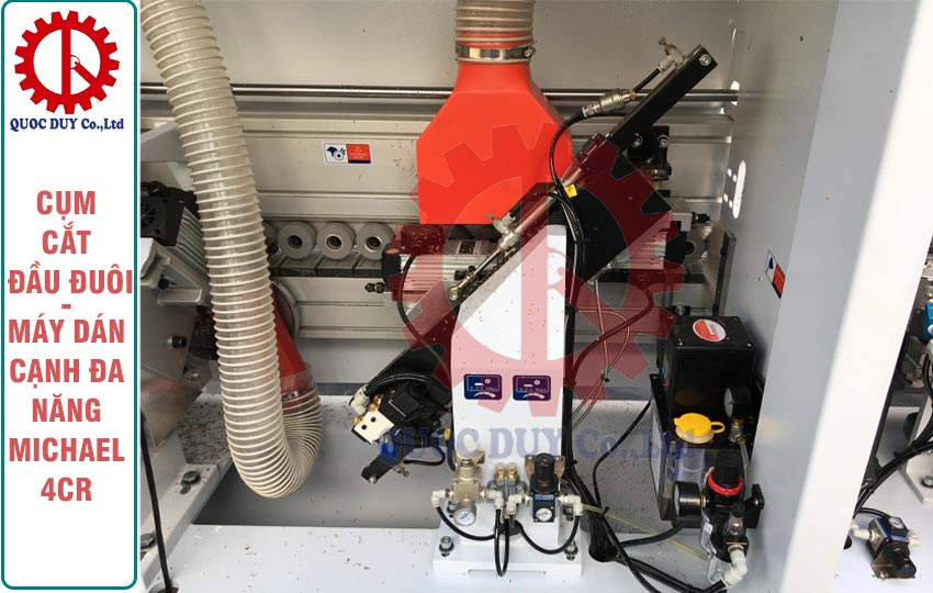 Cụm cắt đầu đuôi máy dán cạnh gỗ công nghiệp Michael 4CR