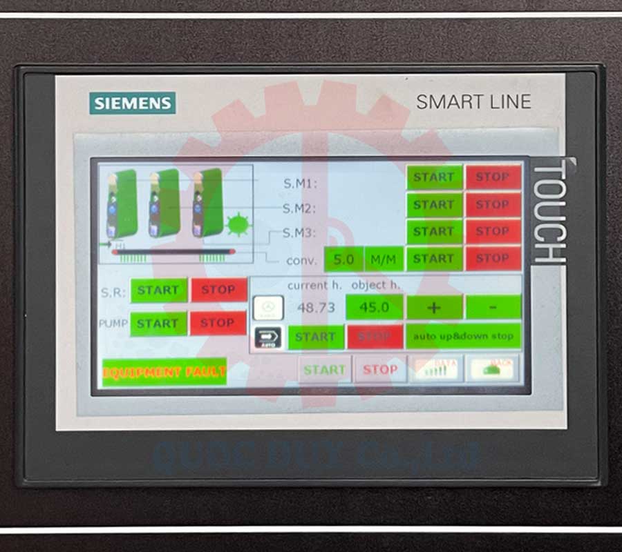 Giao diện cảm ứng máy nhám 3 trục | Quốc Duy