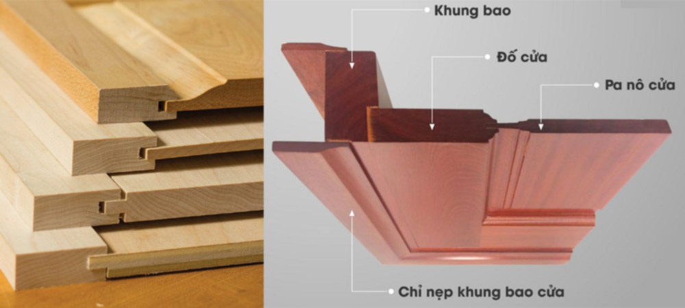 khung bao cua go ghep