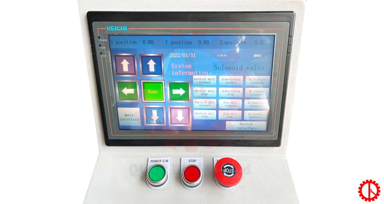 Màn hình điều khiển máy khoan 2 phương có cụm phay | Quốc Duy Màn hình điều khiển máy khoan 2 phương có cụm phay | Quốc Duy