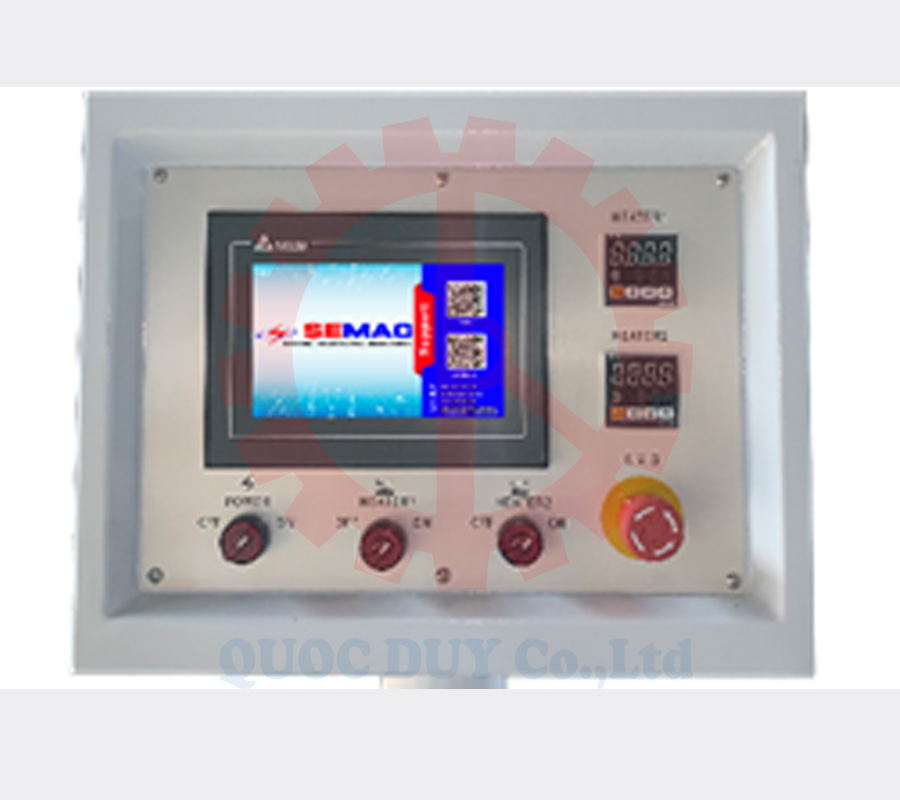 Màn hình máy dán cạnh 2 nồi keo | Quốc Duy