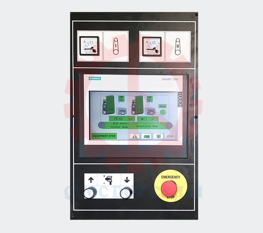 Màn hình máy chà nhám thùng 2 trục | Quốc Duy