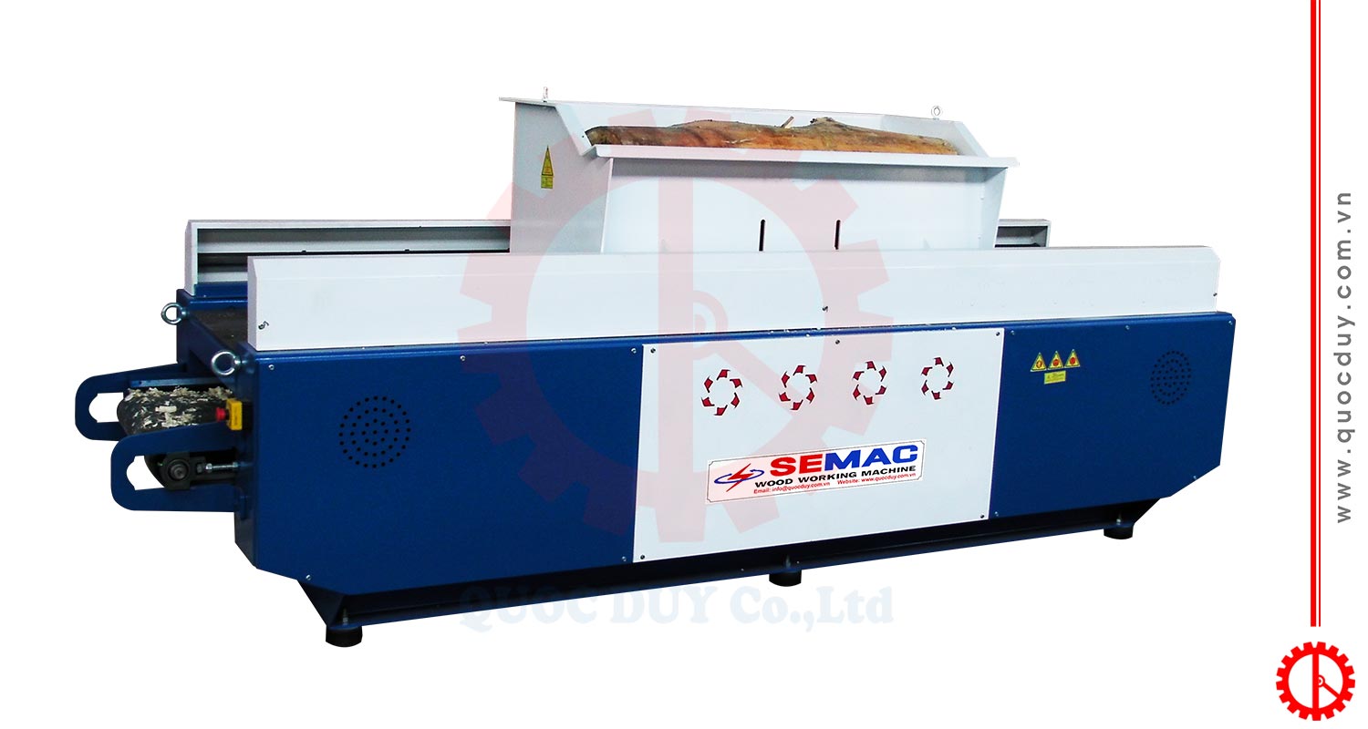 Máy Băm Dăm Bào 4 Trục 1400x600mm | Quốc Duy