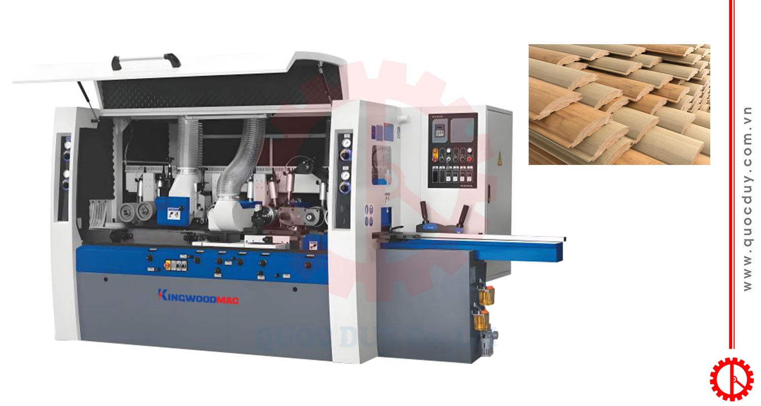 Máy Bào 4 Mặt 4 Trục 180mm | Quốc Duy