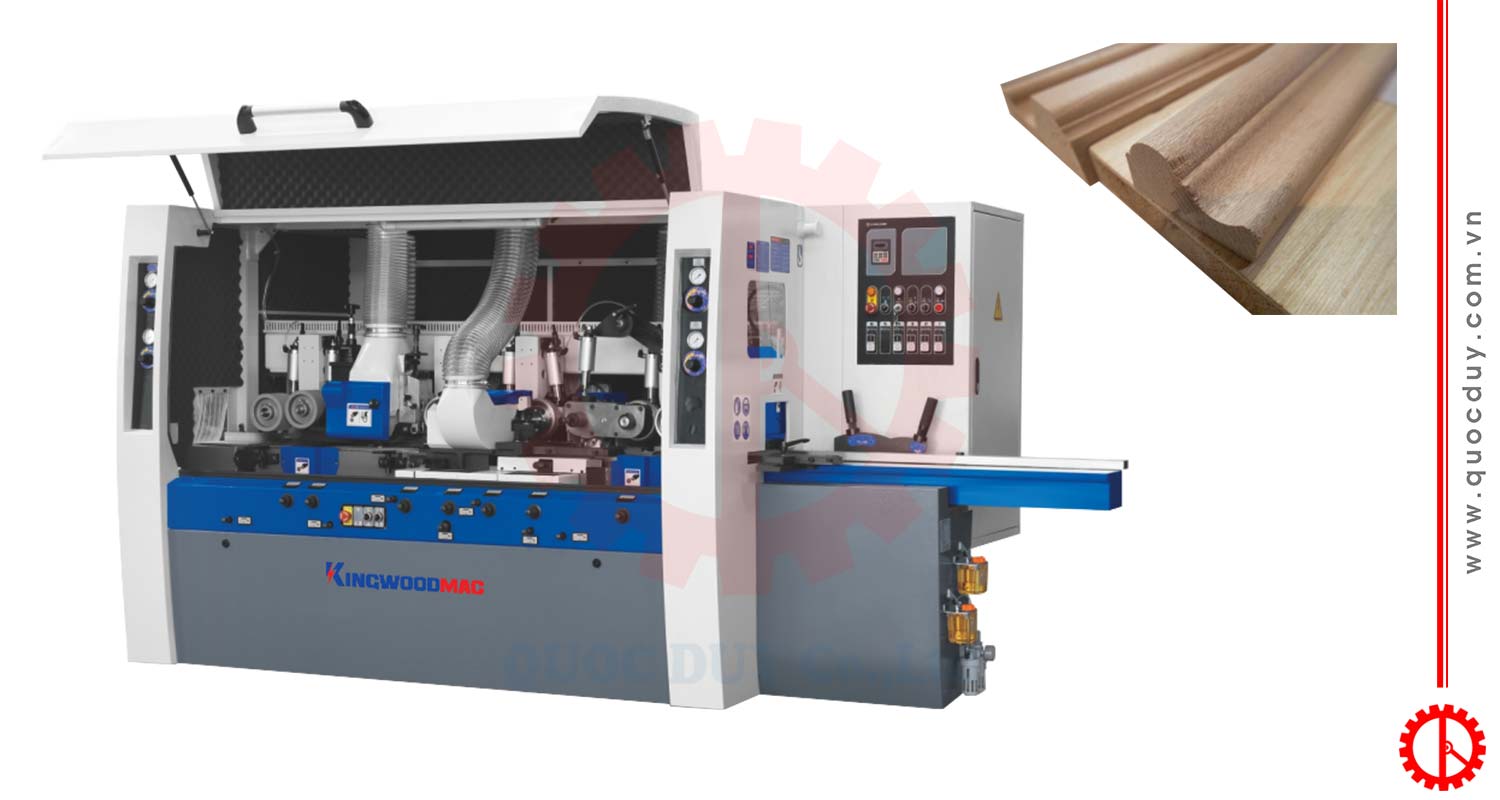 Máy Bào 4 Mặt 5 Trục 180mm | Quốc Duy