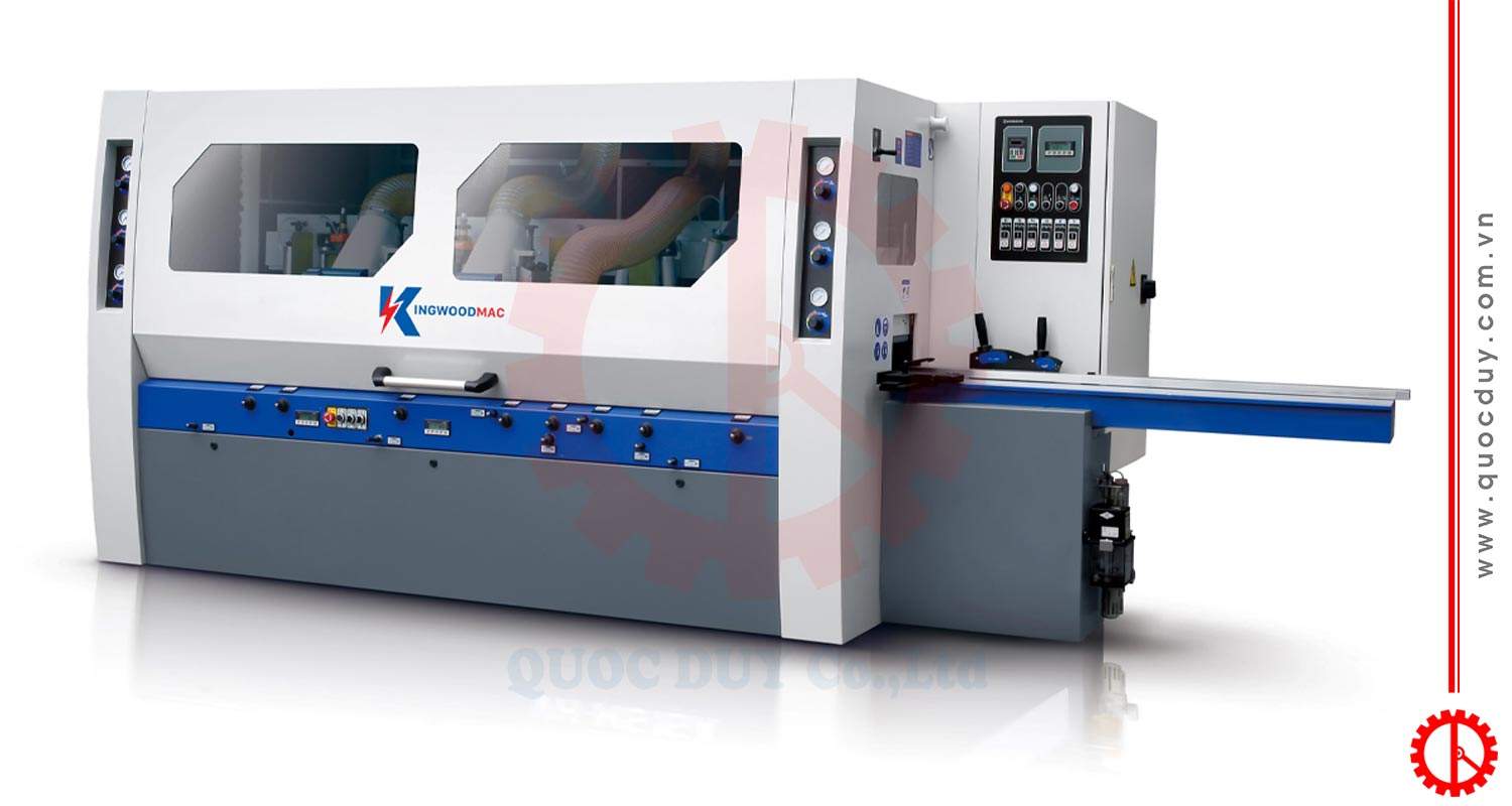 Máy bào 4 mặt 5 trục cao tốc có đưa phôi | Quốc Duy