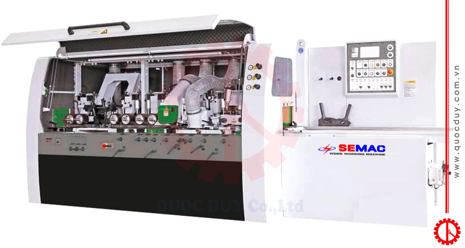 Máy bào 4 mặt 6 trục trục xoay | Quốc Duy