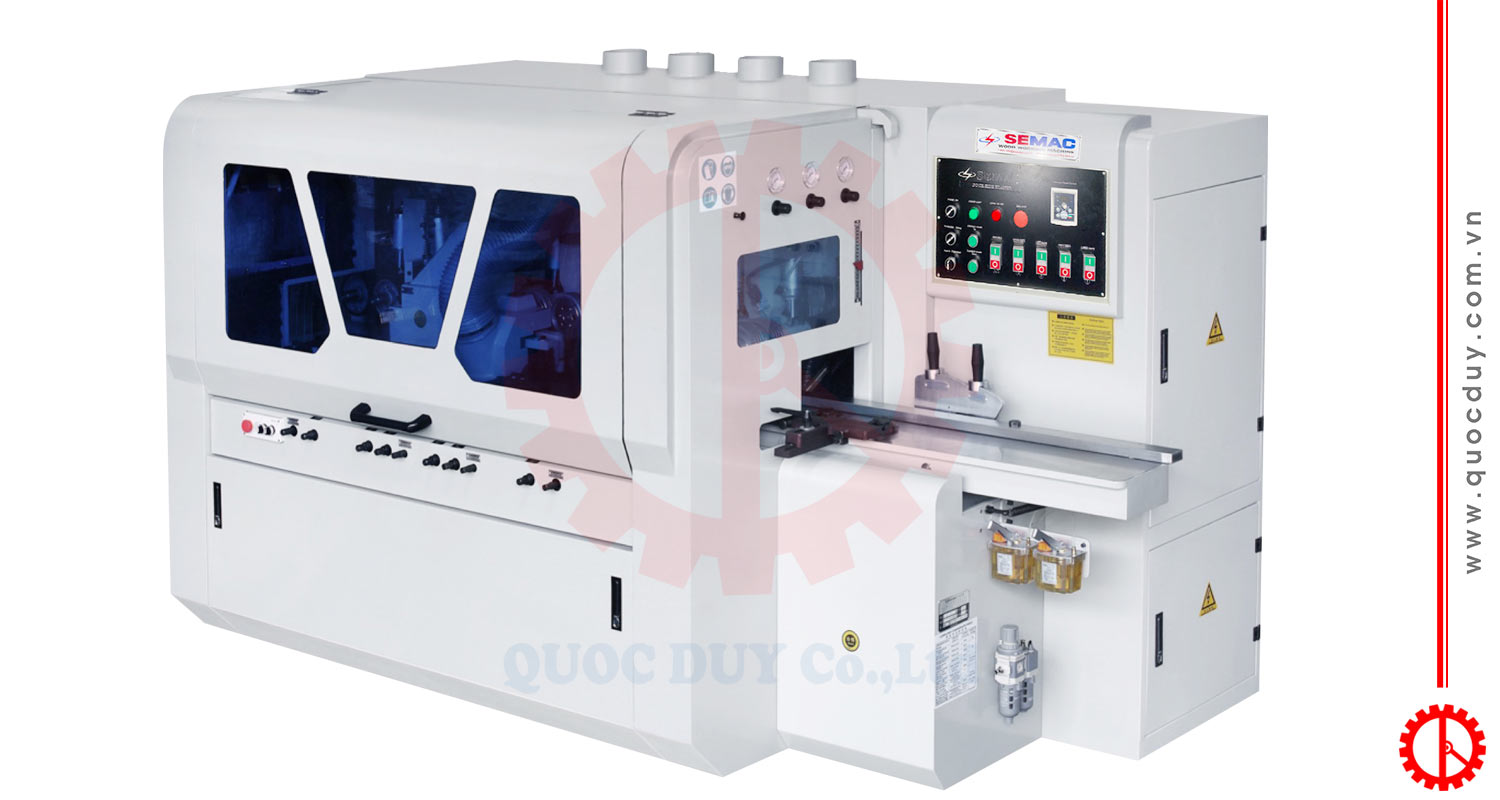 máy bào gỗ 4 mặt 4 trục dao cao tốc SMVK B418D | Quốc Duy