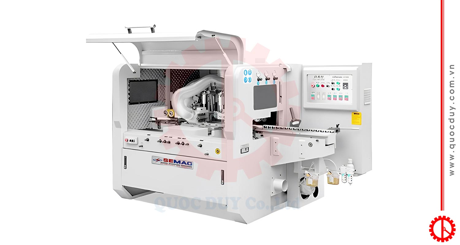 Máy bào phôi ngắn 4 mặt 4 trục cao tốc