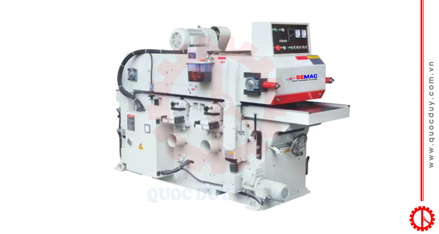 Máy bào thẩm tự động 1 mặt 2 trục dao