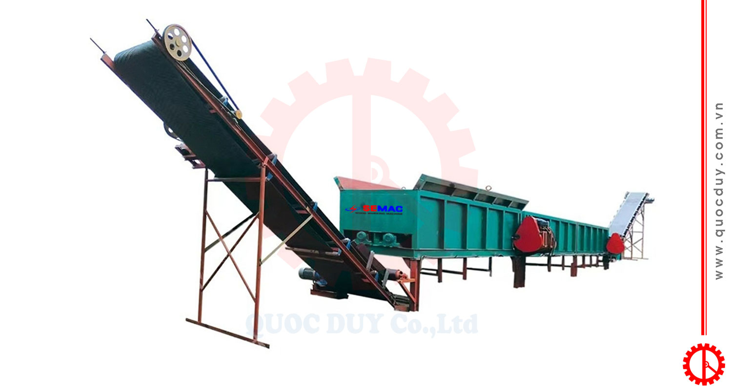 Máy Boc Tách Vỏ Cây | Quốc Duy