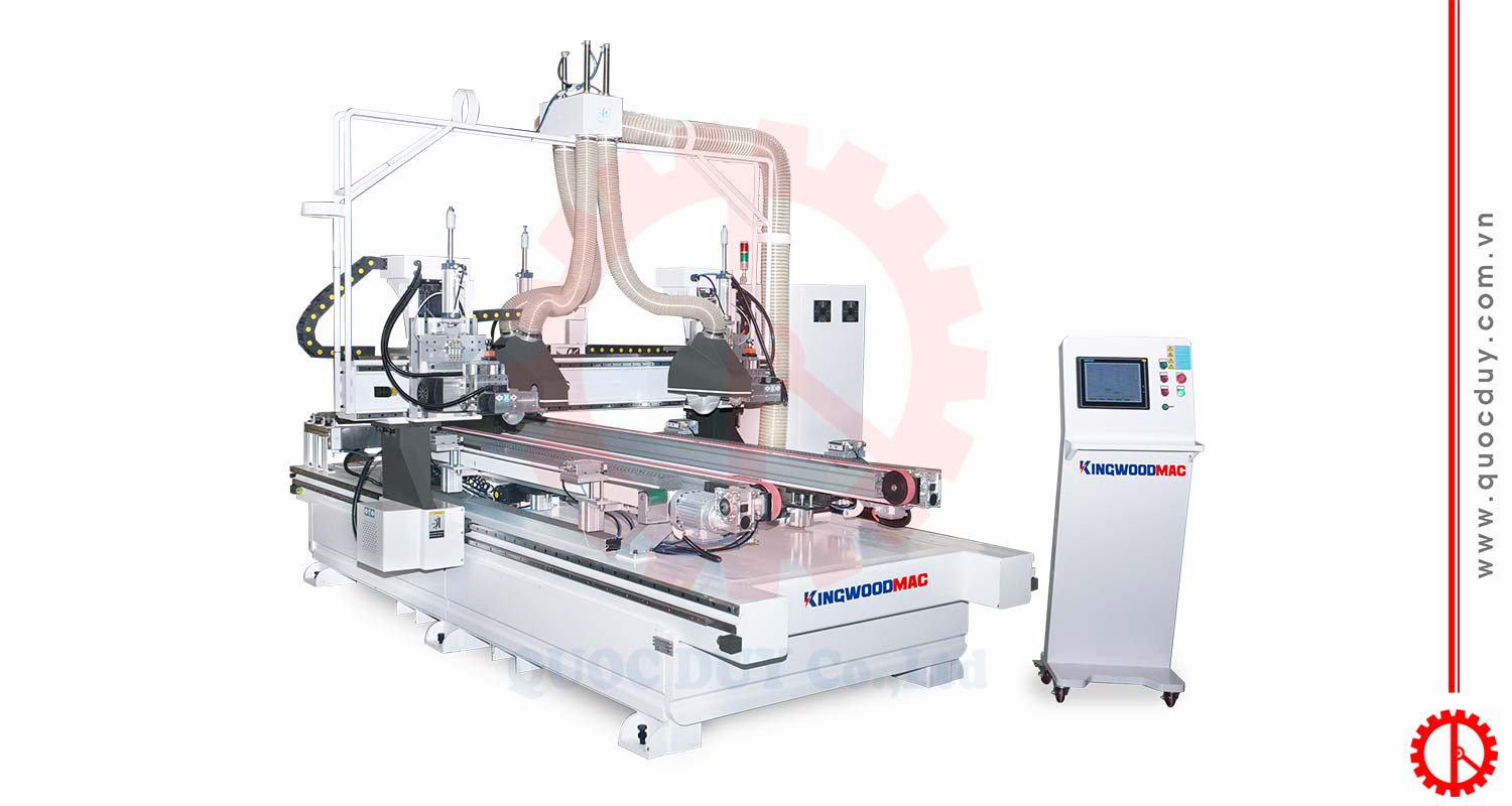 Máy cắt 4 cạnh cửa gỗ tự động