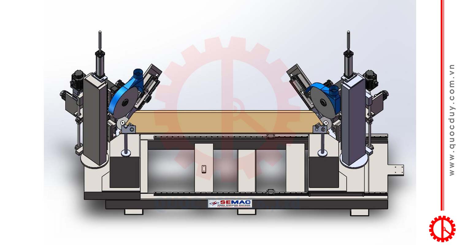 Máy cắt cưa xẻ rãnh 2 đầu
