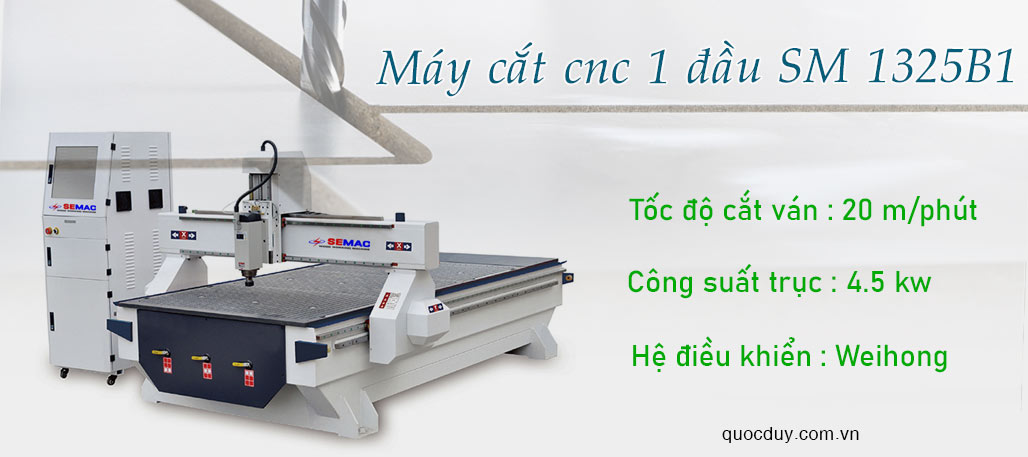 máy cắt gỗ cnc 1 đầu SM 1325B1 | Quốc Duy