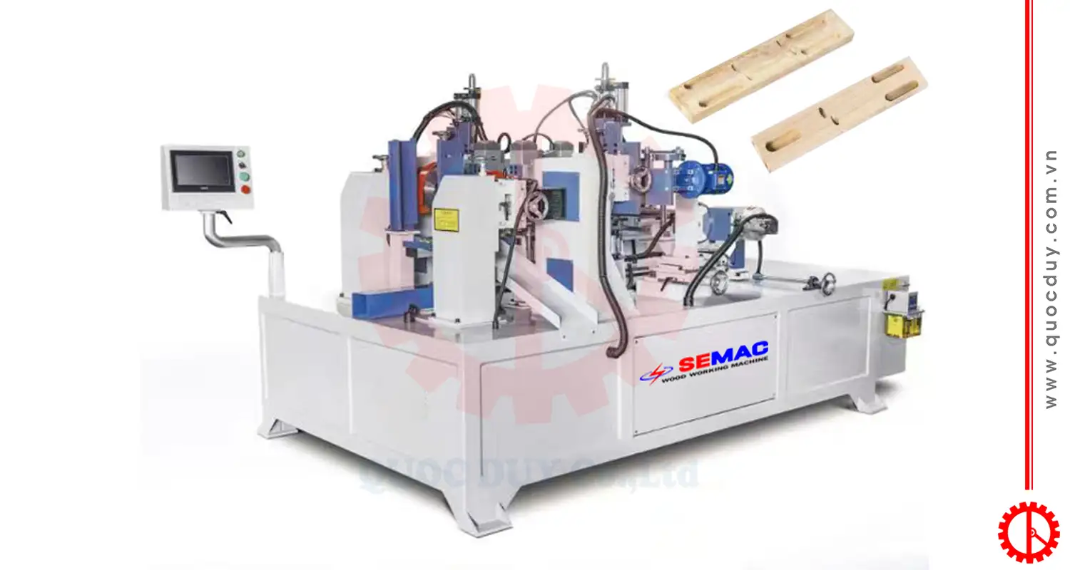 Máy cắt khoan phay rãnh chân ghế | Quốc Duy