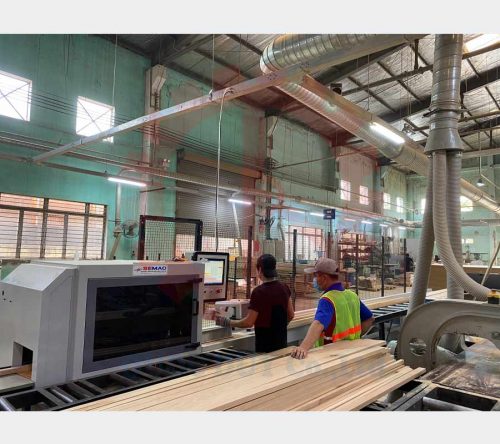 Máy cắt ngang CNC tự động giao tại xưởng khách hàng | Quốc Duy