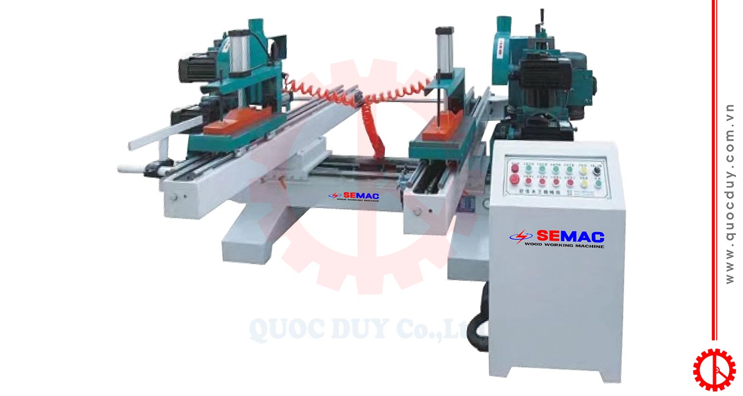 Máy Cắt Phay Gỗ 2 Đầu Tự Động | Quốc Duy