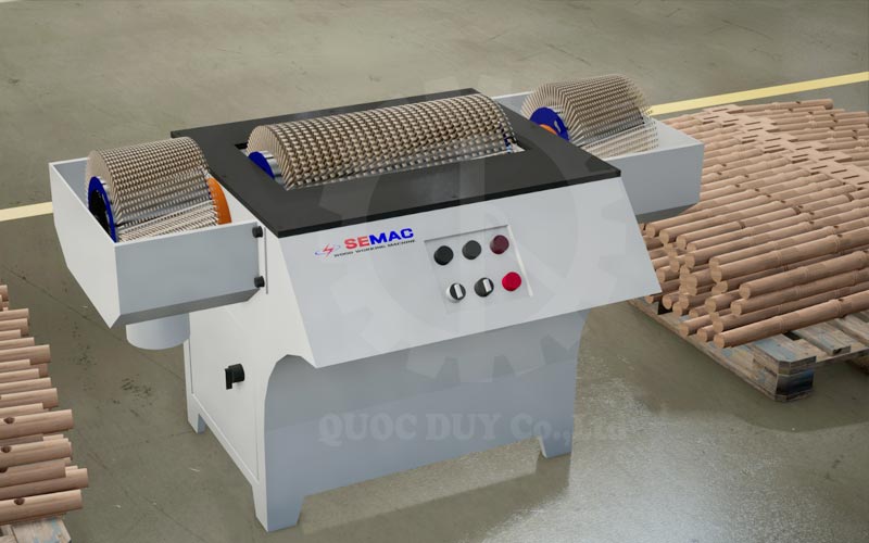 máy chà nhám chổi cạnh cong chi tiết nhỏ | Quốc Duy