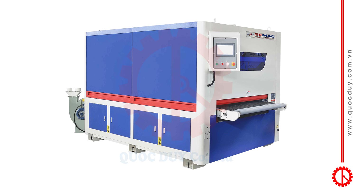 Máy chà nhám chổi 2 mặt 8 trục 1300mm