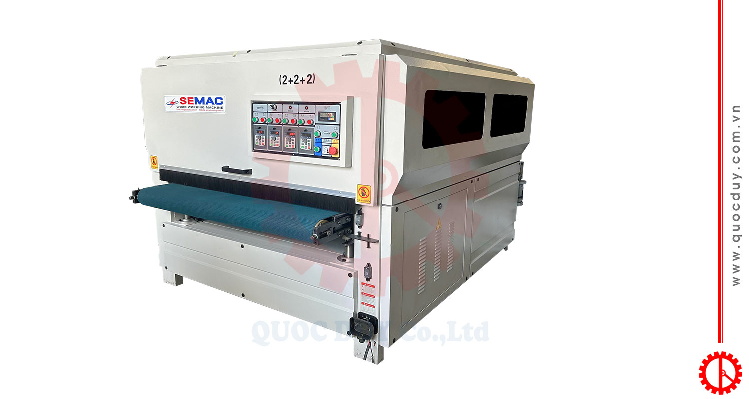 Máy Chà Nhám Chổi 6 Trục 1m3 | Quốc Duy