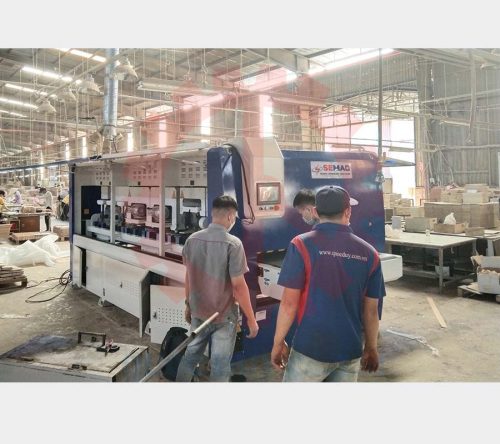 Máy chà nhám chổi 6 trục SM 1300 I Quốc Duy