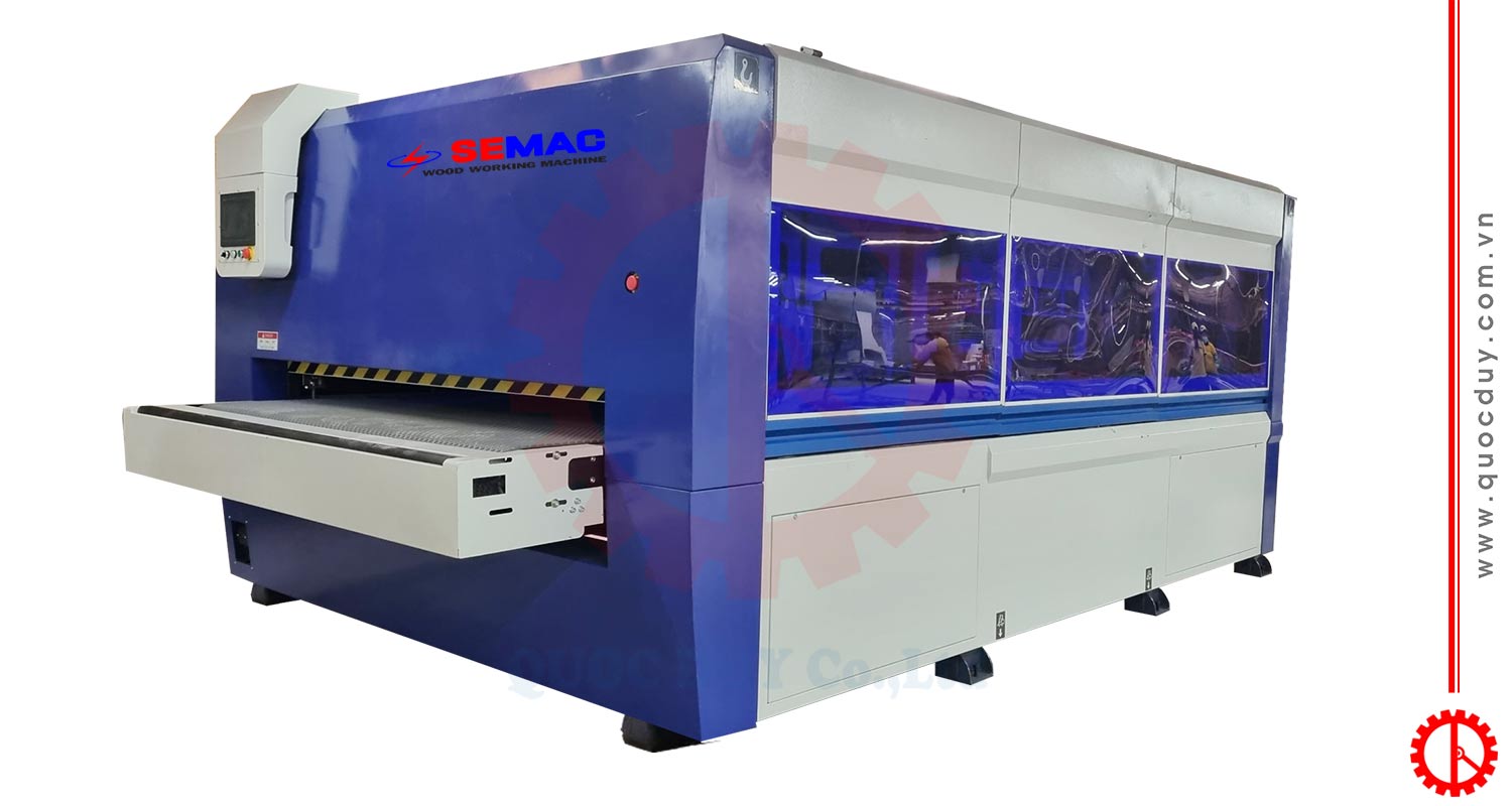 Máy chà nhám chổi 9 trục 2M | Quốc Duy