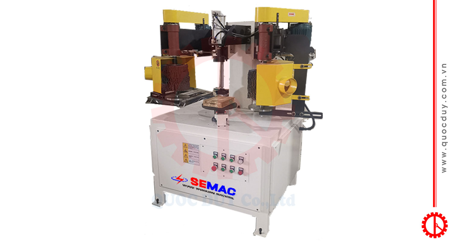 Máy chà nhám chổi chép hình 2 trục | Quốc Duy