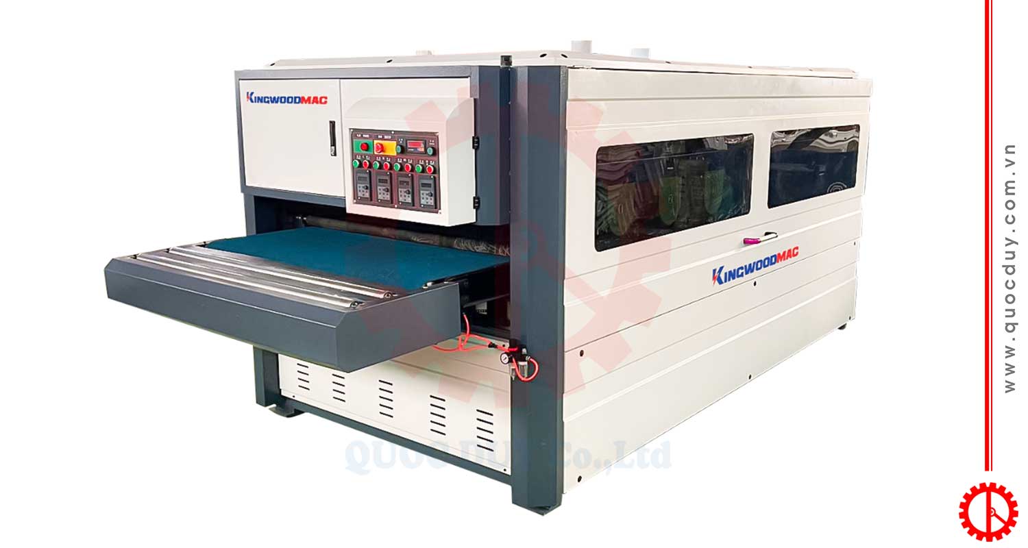 Máy Chà Nhám Chổi Thùng 2 Mặt Trên Dưới 8 Trục | Quốc Duy