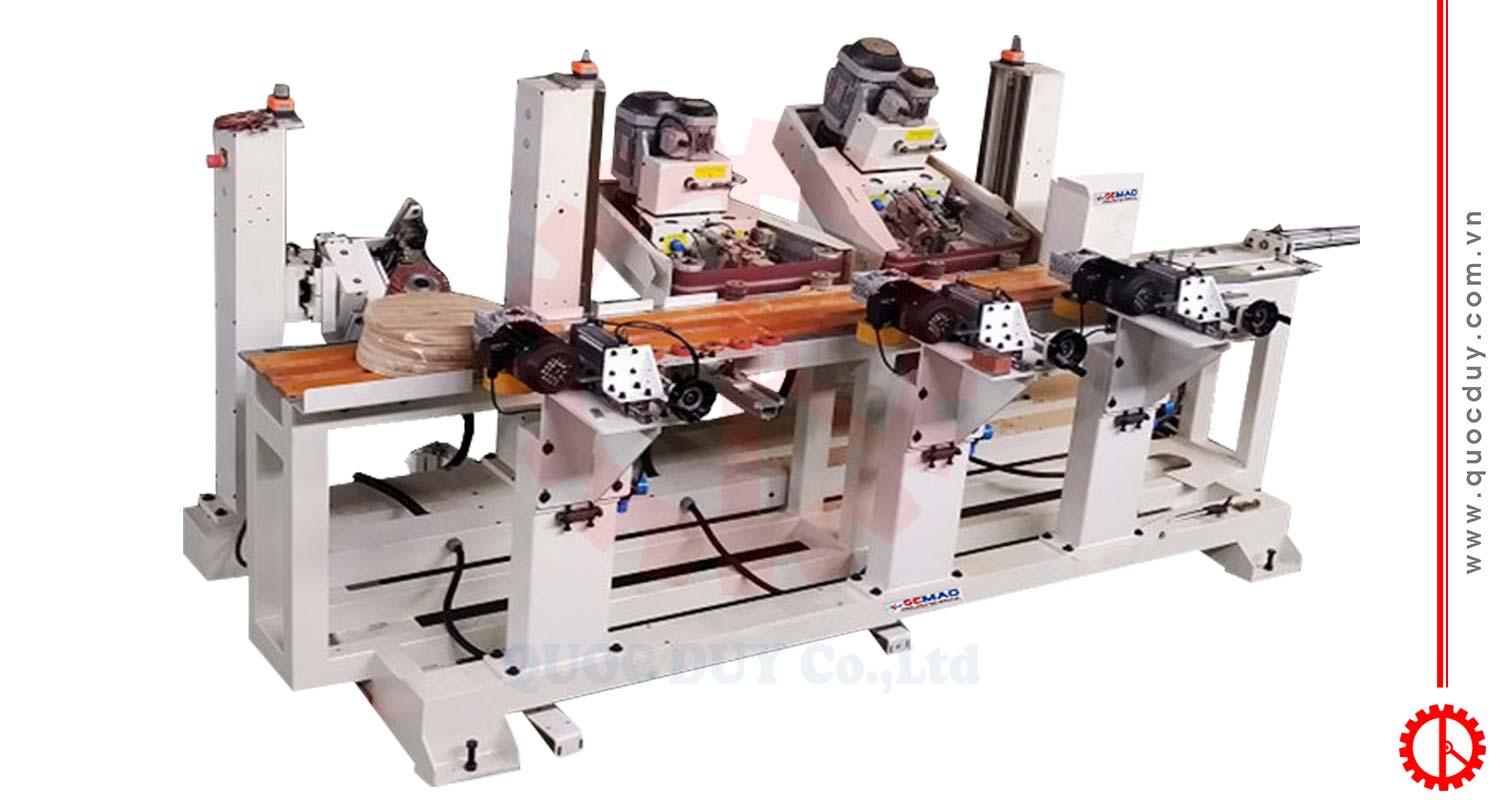 Máy chà nhám đĩa tròn 3 trục tự động