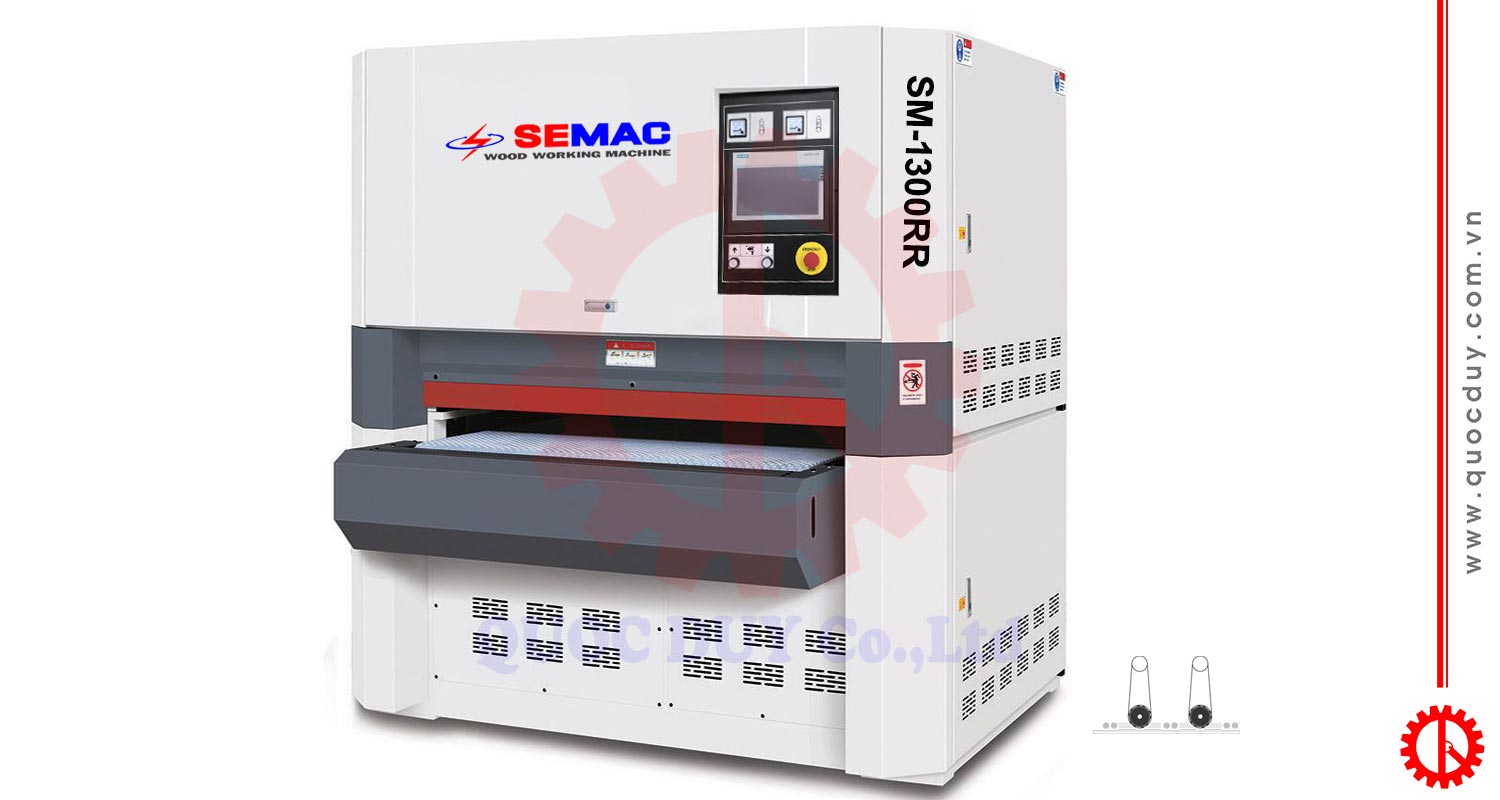 Máy chà nhám gỗ 2 trục - SM 1300rr | Quốc Duy