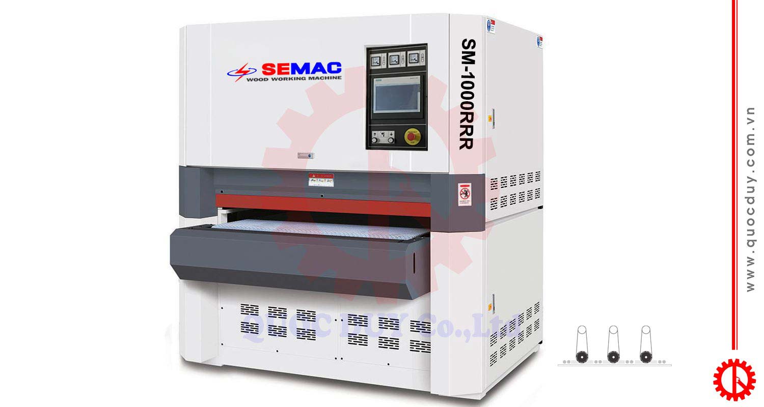 Máy chà nhám thùng 3 trục - SM 1000RRR | Quốc Duy