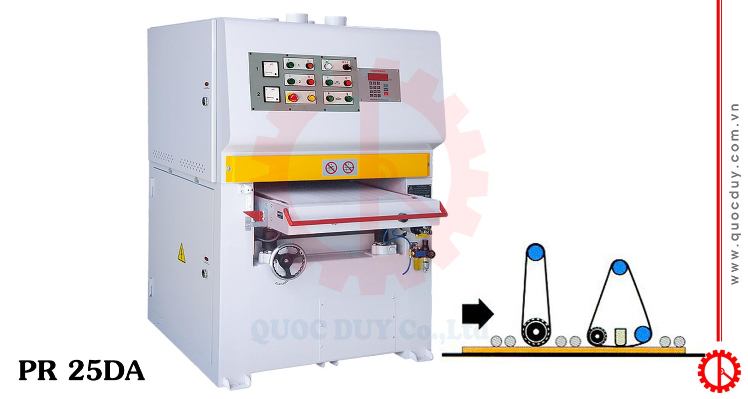 Máy chà nhám thùng một mặt 600mm - PR 25DA | Quốc Duy