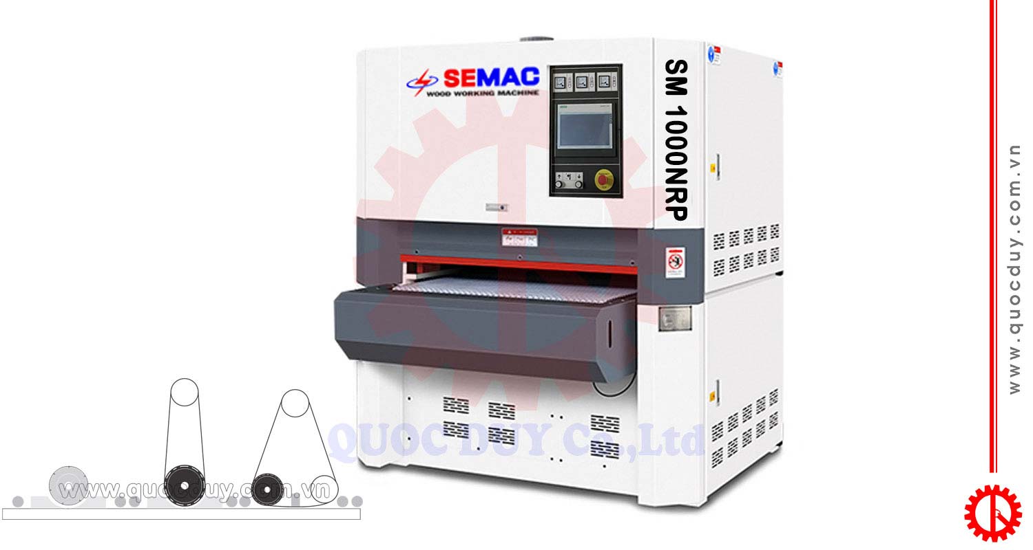 Máy chà nhám thùng trục bào SM 1000NRP | Quốc Duy