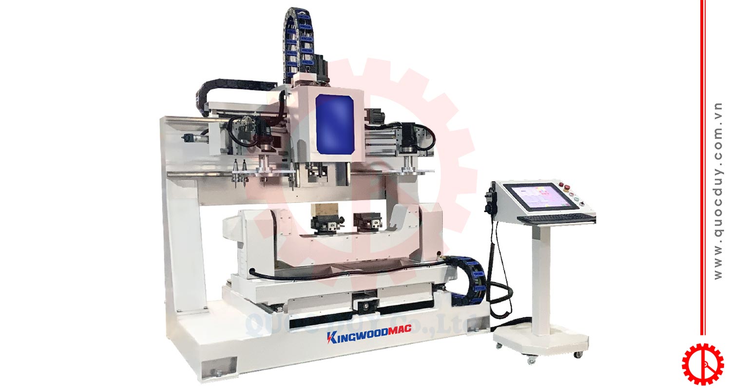 Máy chạm khắc CNC thay dao tự động | Quốc Duy